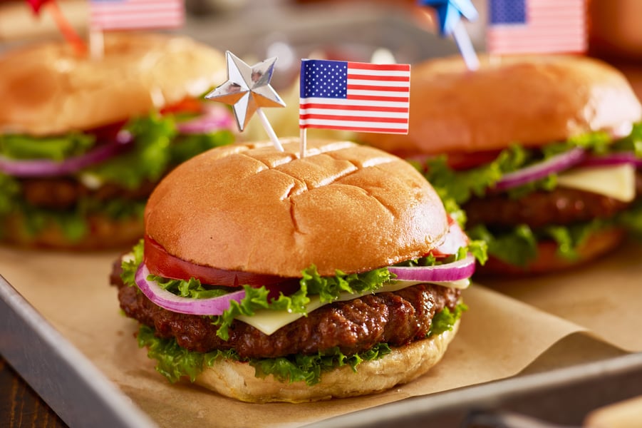 patriotic hamburger idea