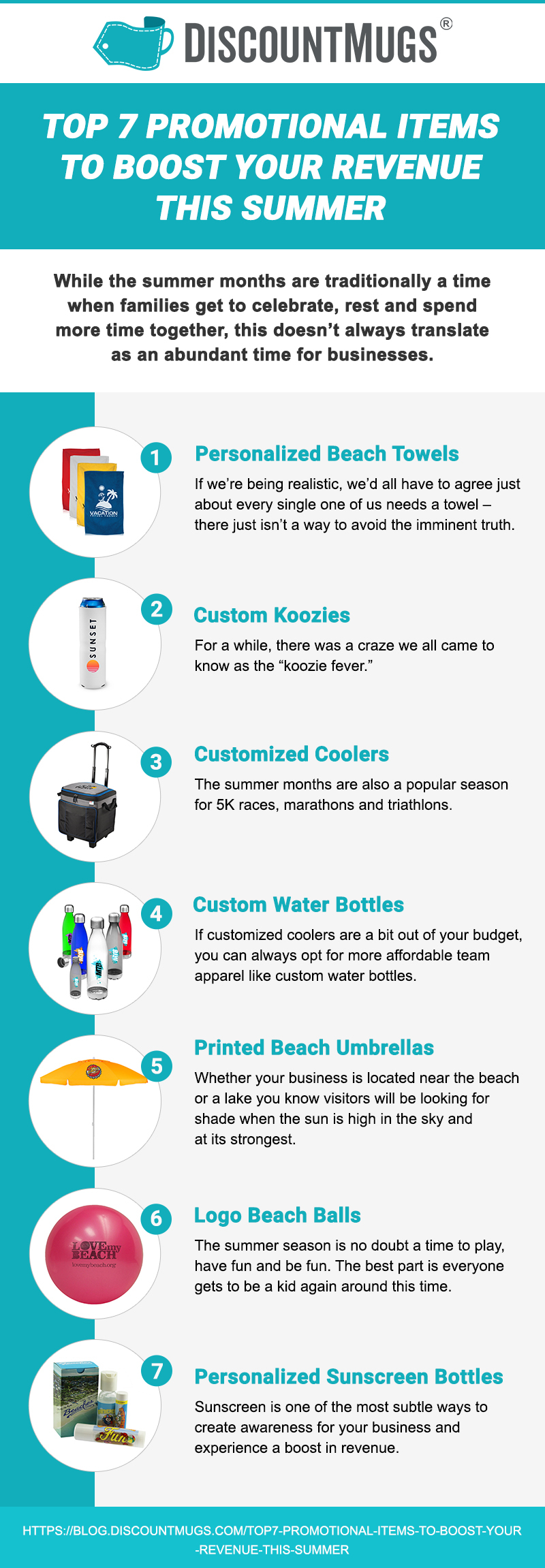 discountmug-infographic - top 7 promotional items to boost revenue summer
