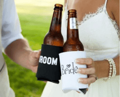 Black and White Koozies