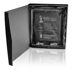 Small Chroma Glass Awards with Double Stand