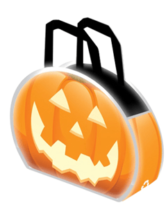 Reflective Halloween Pumpkin Tote Bags